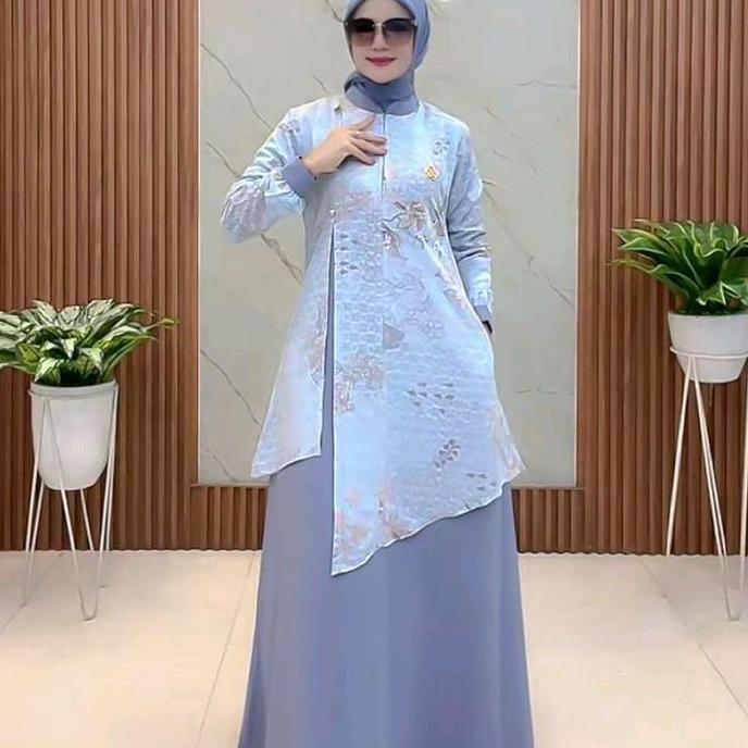 Wxwxw- Maisya Dress - Gamis Melayu Anggun Dan Elegan