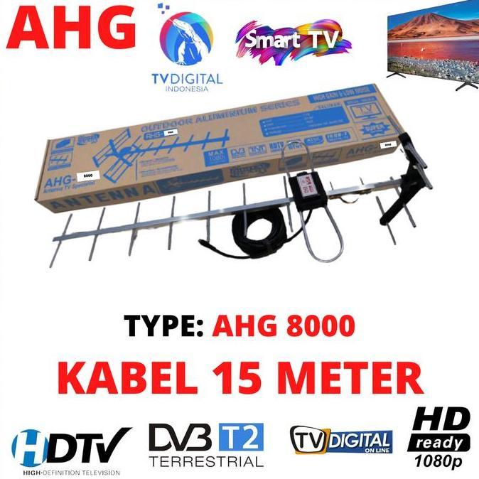 Akusesari- Antena Tv Digital Ahg 8000 / Antena Tv Outdoor Antenna Uhf Antena Tv