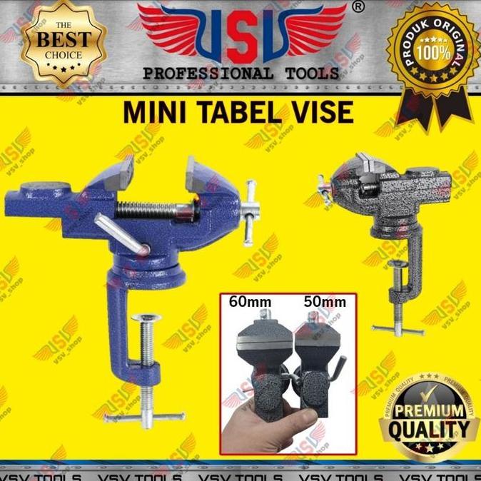 Household - Catok Meja Mini Full Besi Ragum Mini Bench Vise Vsv Ragum Kecil