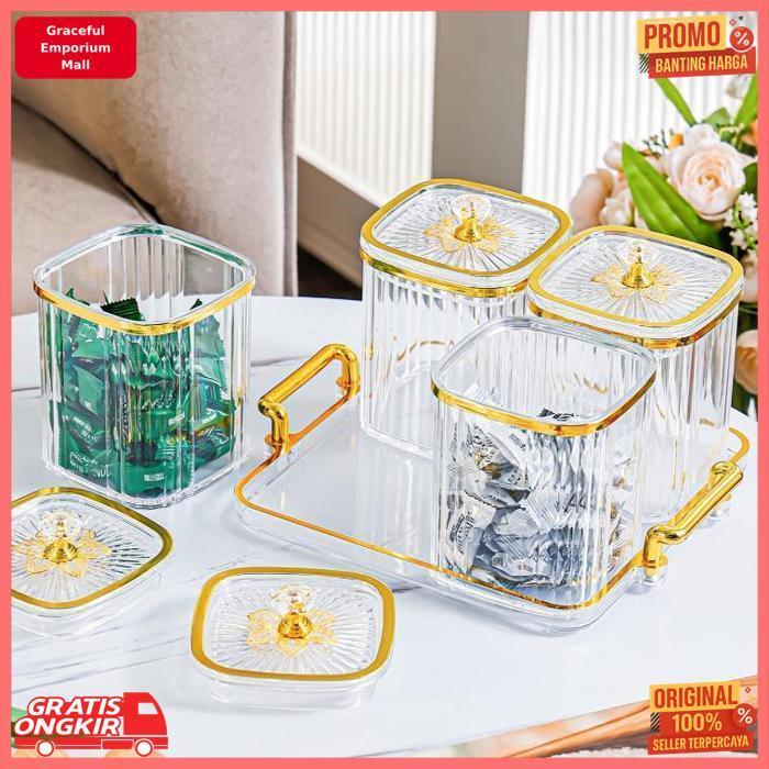 Termurah Toples Sultan Set Toples Toples List Gold Sertoples Lebaran Toples Bumbu Toples Candy Tople