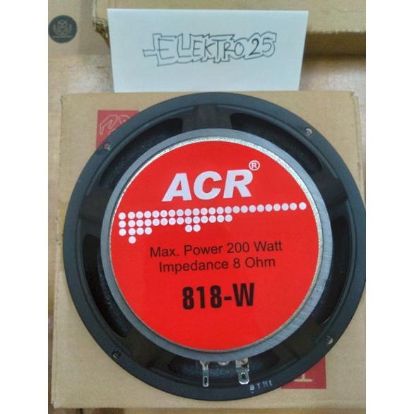 SPEAKER ACR 8 inch 818-W ACR WOOFER 200 Watt