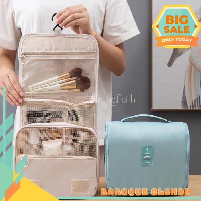 [ WA-008 ] NEW KOREAN TOILETRIES BAG 107 & ALAT MANDI TRAVEL BAG / TRAVEL BAG STORAGE MAKE UP TAS PE