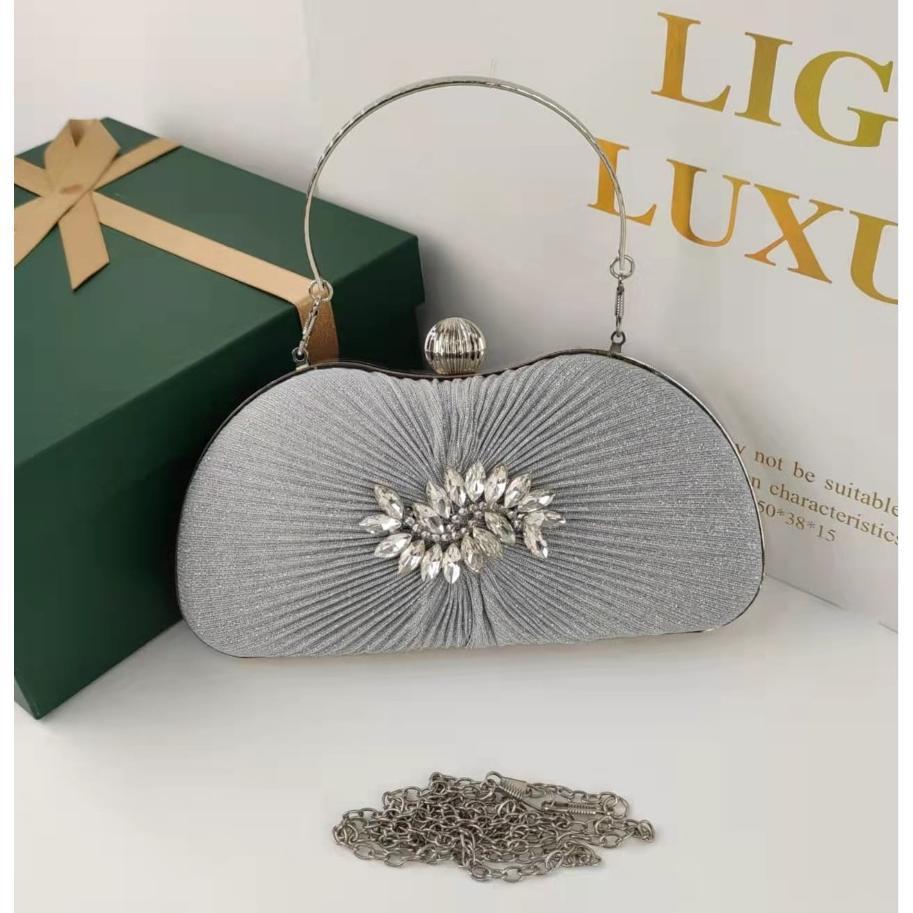 PROMO MV_Marvelouz MV137643 tas Handbag pesta elegant ada tali rantai