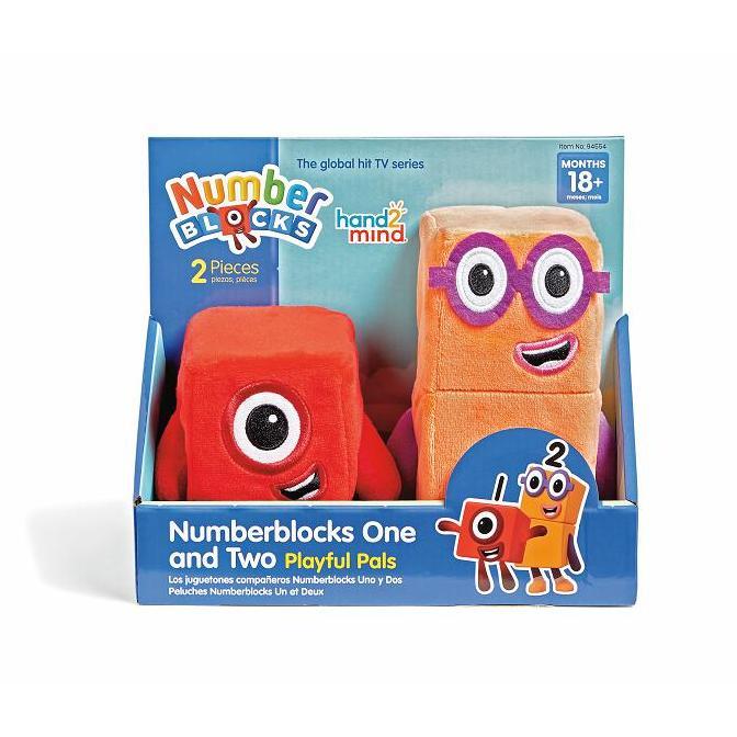 Hand2Mind Numberblocks One & Two Playful Pals Plush Boneka