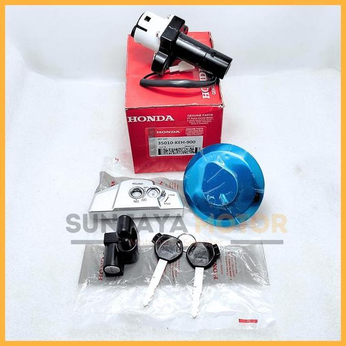 Promo Keyset Original Honda KEH Kunci Kontak Megapro Primus Mega Pro Advance Konci Motor 1 Set Key S