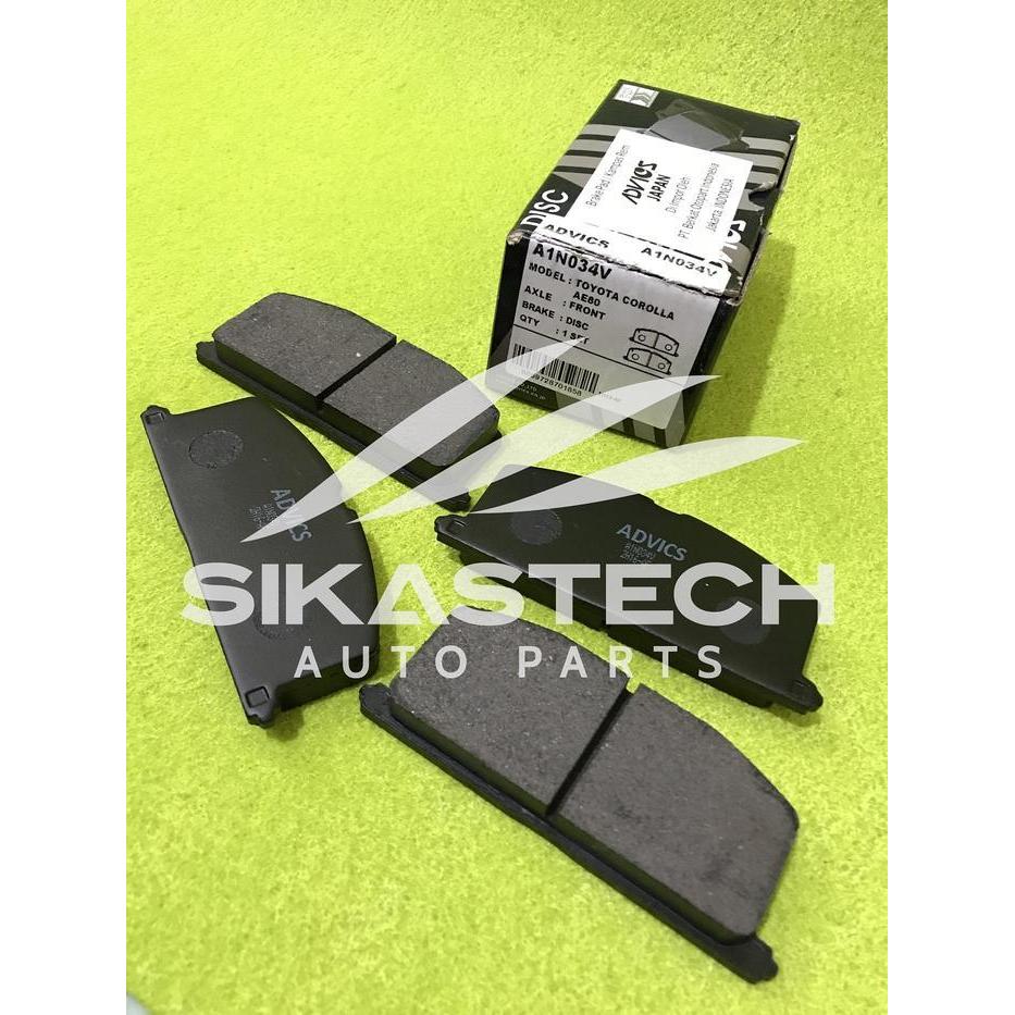 04491-12170 Set Front Disc Brake Pads Kit / Kampas Rem Cakram Roda Depan Sepasang Kanan & Kiri Toyot