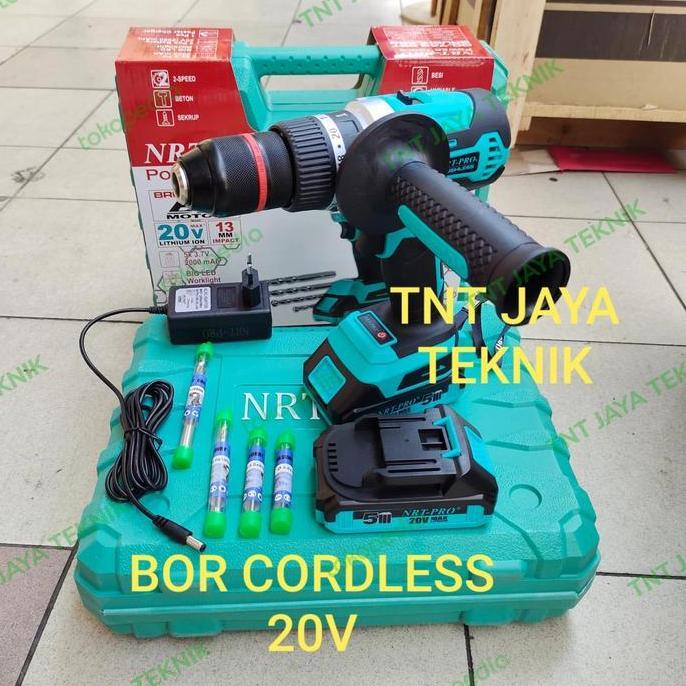 Soon- Nrt Pro Dc 743 Set Bor Brushless Impact Drill Tembok 13 Mm / 743Dc Nrt