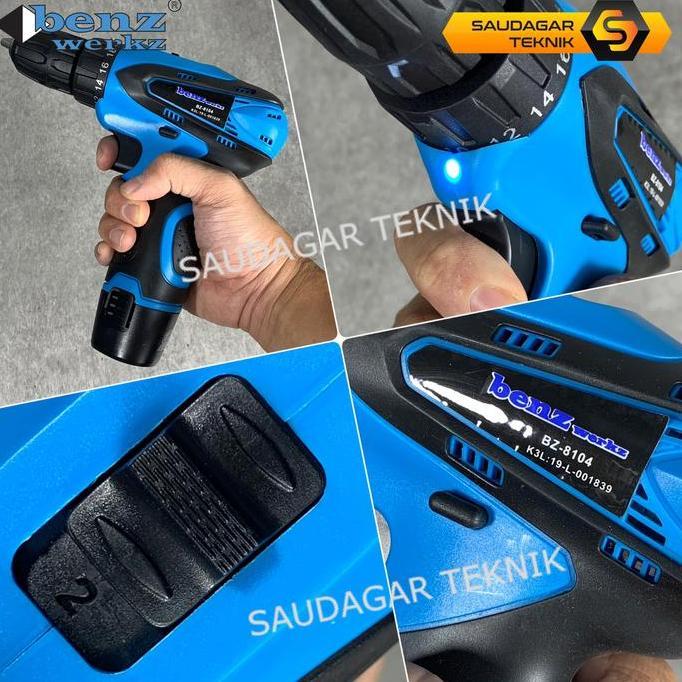 Soon- Bor Cordless Drill Benz 18V 12V Mesin Bor Batre Benz 12 V 18 V
