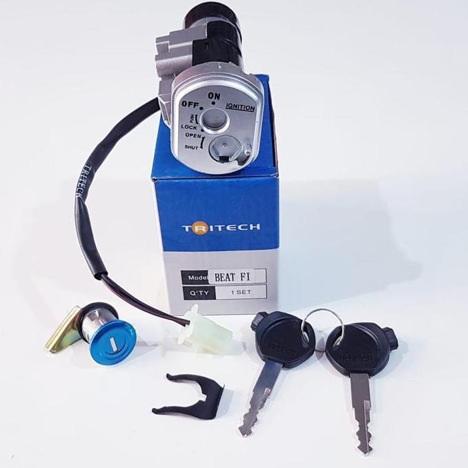 Promo KUNCI KONTAK SET KUNCI JOK ORI TRITECH STANDAR MOTOR BEAT POP/BEAT ESP Diskon