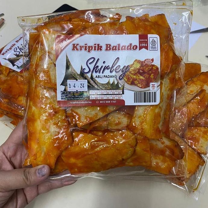 Snack- Keripik Singkong Balado Pedas Manis Keripik Padang Shirley
