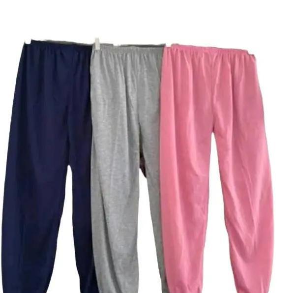 Subordinate- 2Pcs Celamis Kerut Bahan Kaos Rayon Pe Nyaman Melar Ukuran Celana Dalaman Wanita Panjan