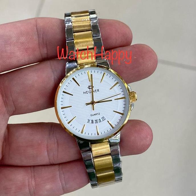 JAM TANGAN WANITA ANALOG HEGNER 5025 HW5025 HW 5025 SILVER GOLD QUARTZ terlaris