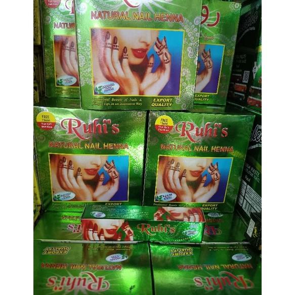NEW pacar kuku Rani hena Ruhi 1lusin halal/Ruhii nail hena asli original terlaris [terbaik][terlaris