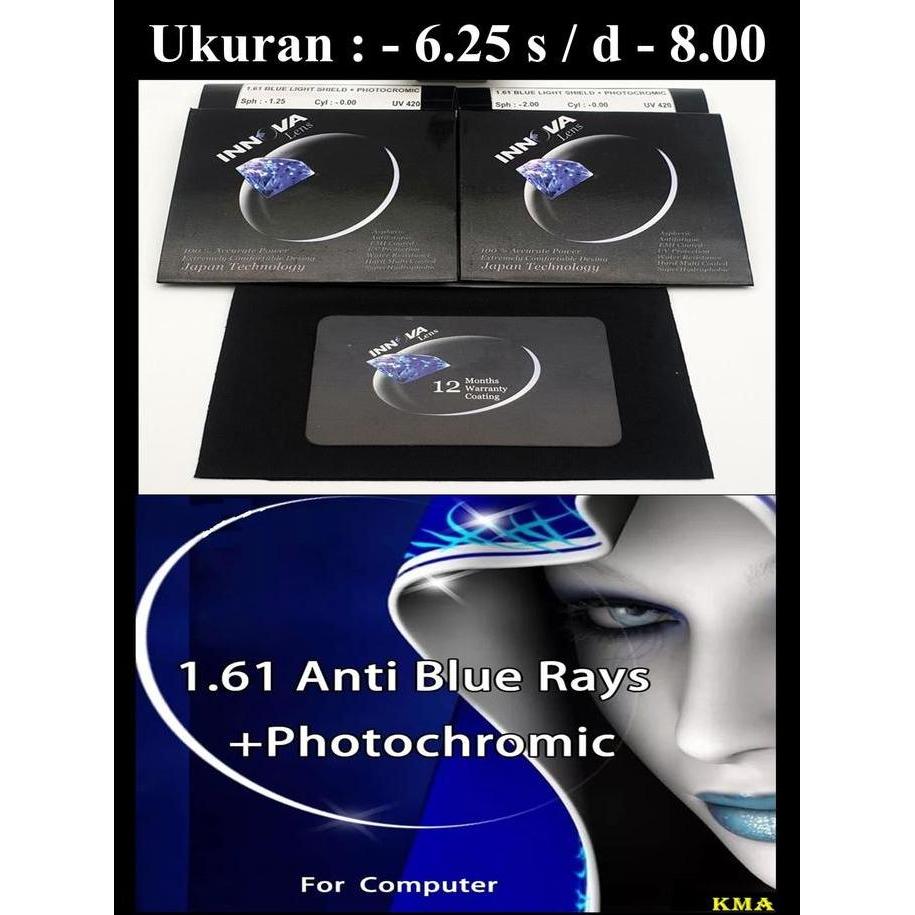 Kvinna- Lensa Blueray Photocromic Innova Original Lensa Photocromic Blueray