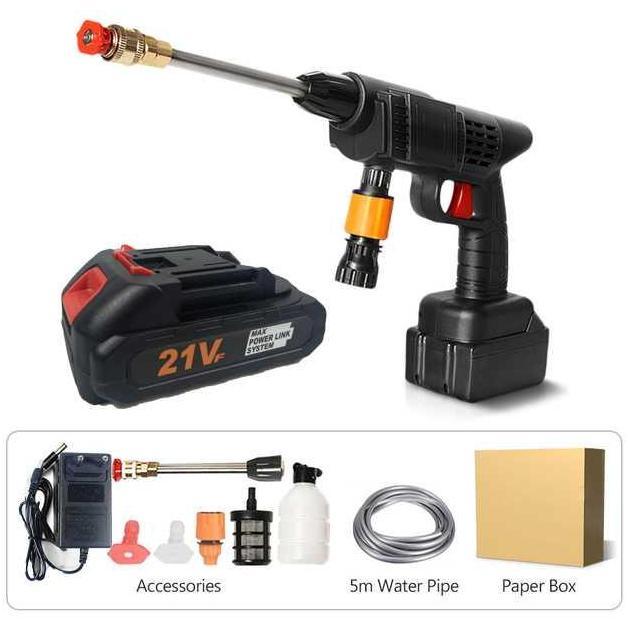 Grosir Semprotan Air Cuci Mobil High Pressure Steam Sabun Baterai Cas 168 Vf