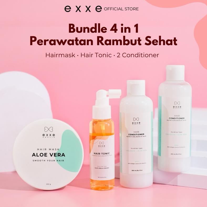 NEW PROMO Paket 4 PRODUK Berketombe exxe beaute [terbaik][terlaris]