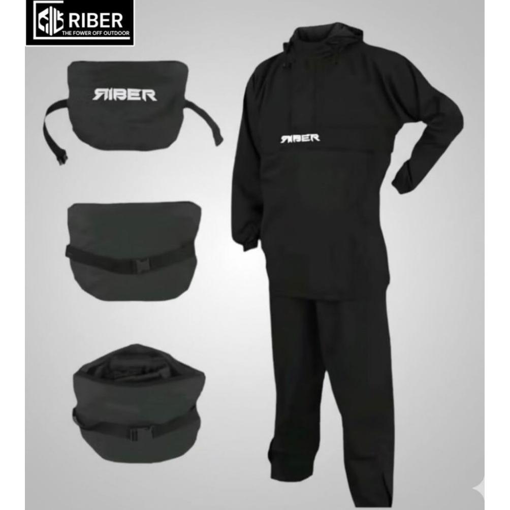 Termurah / Hot Sale Jas Hujan Kangaroo Raincoat Riber Saku Kangaroo Anti Rembes Pria Wanita Raincoat