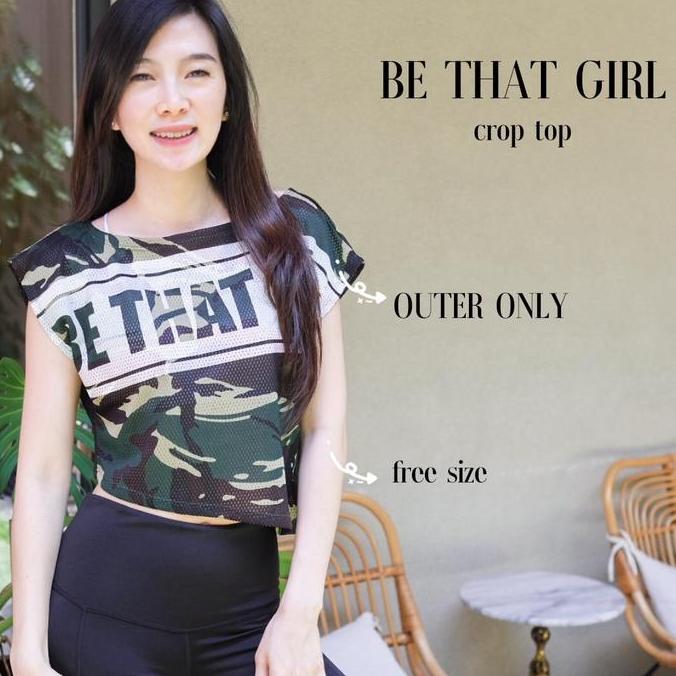 BEBAS ONGKIR - [ URBAN CHIC ] Be that girl (OUTER SAJA)/ atasan baju senam/atasan zumba/atasan aerob