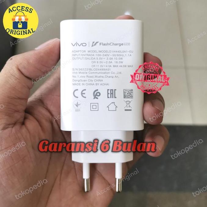 Charger Adaptor 44W  Flashcharge Vivo V23 V23E V23 Pro 5G Adapter Ori Big Sale
