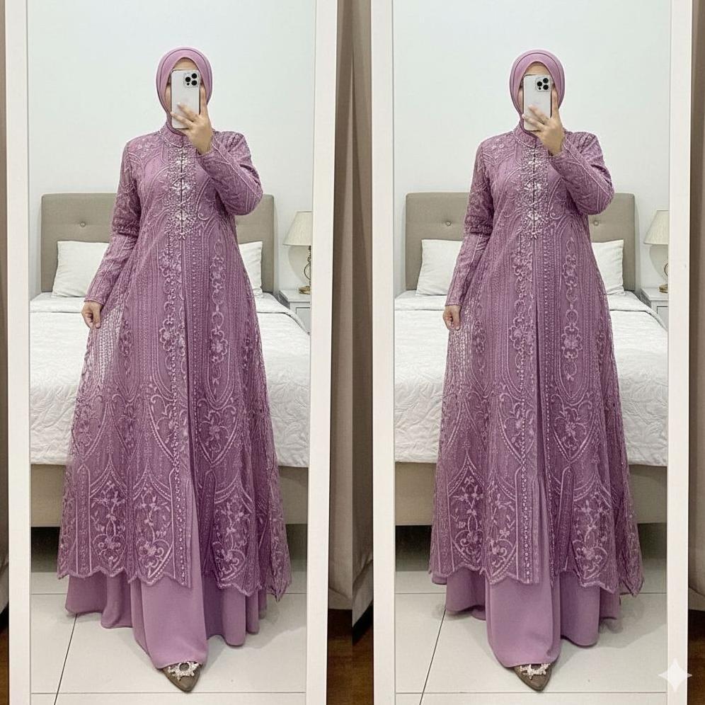 Laksmi Dres Produk Terbaru Baju Pesta Mewah Elegan Terbaru 2025 Premium Pakaian Muslim Wanita Simpel