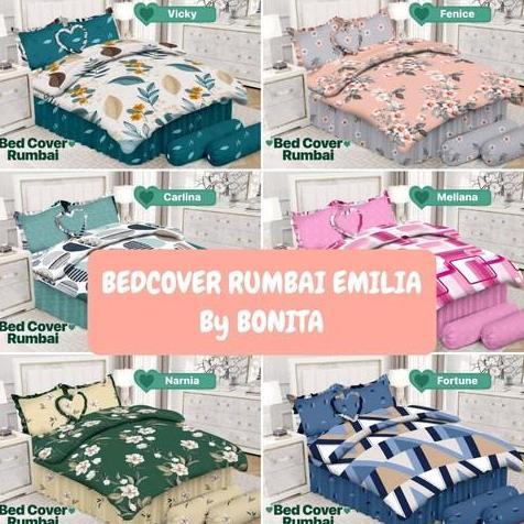 HARGA TERBAIK - BEDCOVER BONITA EMILIA RUMBAI