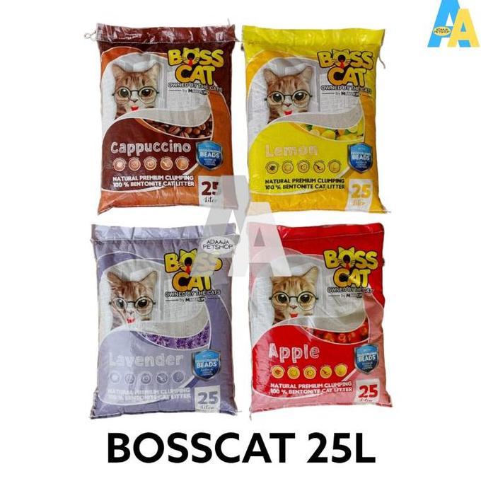 BOSS CAT 25 Liter Pasir Kucing Cat Littre Pasir Gumpal Wangi