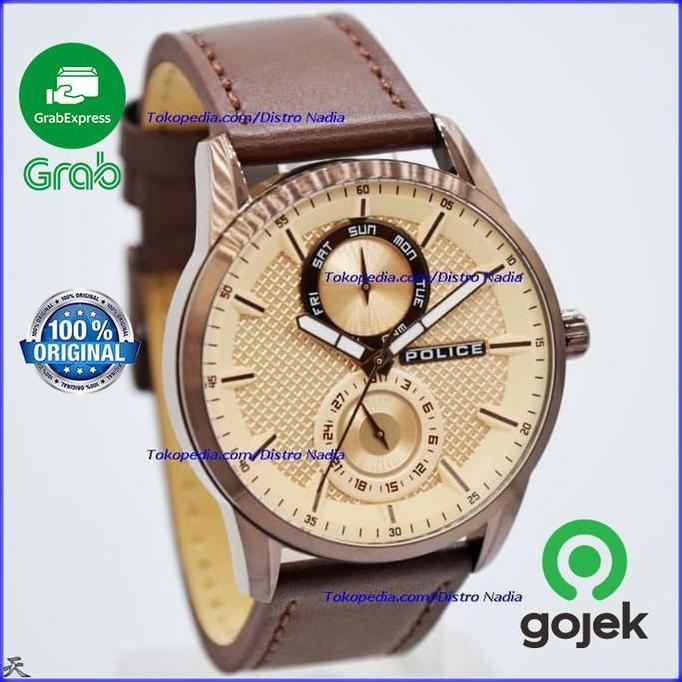 Terlaris Jam Tangan Police Pria Original / Jam Cowok Model P-14922Jsr-12 Ori