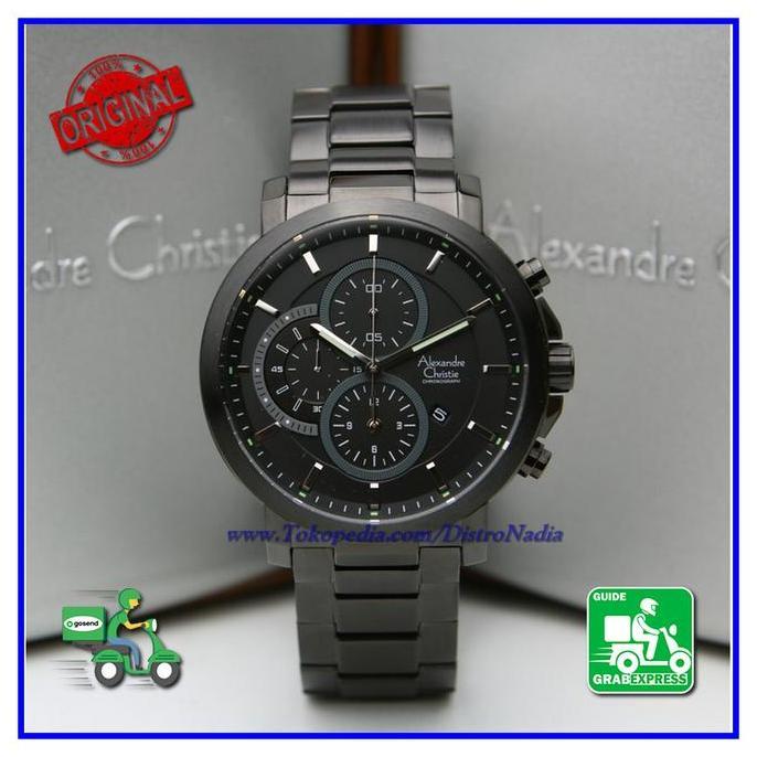 Terlaris Jam Tangan Pria Alexandre Christie Ac6437Mf Silver Brown Original