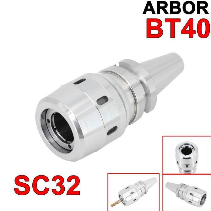 GUNMED ARBOR BT40 C32 105 MILLING COLLET CHUCK C32 HOLDER BT 40 SC32