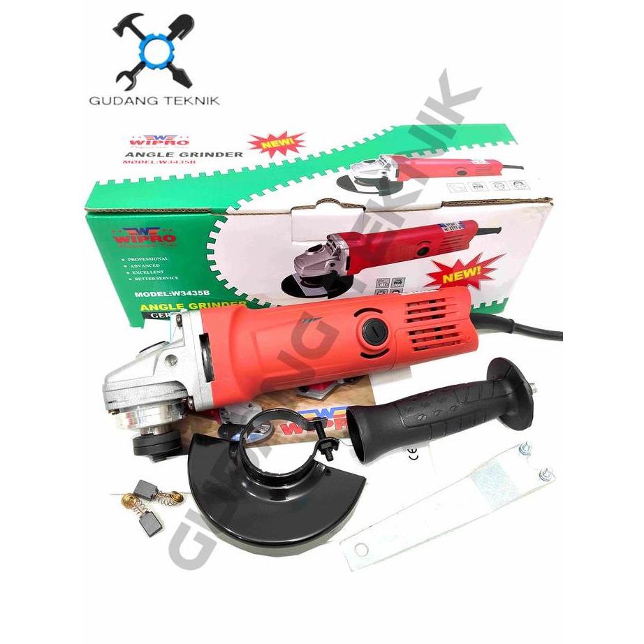 VIST Mesin Gerinda Tangan 4" W3435B Gerinda Listrik 4 Inch W 3435 B WIPRO