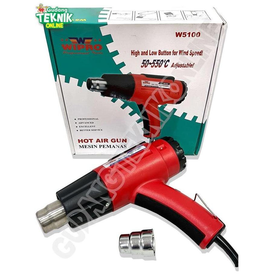 TREBA Heat Gun 1500W WIPRO WJ-5100 / Hotgun Hot Air Gun Alat Pemanas WIPRO