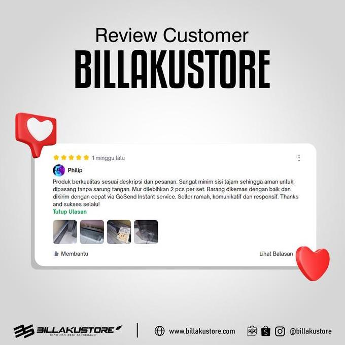 Antimateri- Rak Besi Siku Lubang 100X40X200 Pengiriman Kurir Toko