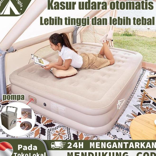 Matras Kasur Angin Camping Kasur Angin Pompa Otomatis Kasur Pompa Lipat Kasur Tiup Queen Kasur Angin