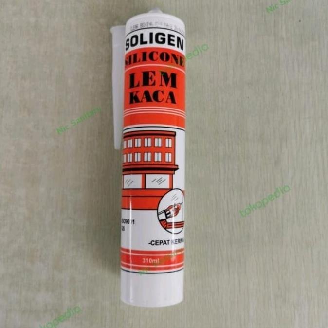 Potere- Soligen Lem Botol Kaca Soligen / Lem Silicone Silikon Kaca Botol Soligen