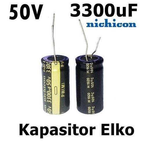 2PCS KAPASITOR ELCO 3300UF/50V 3300 MIKRO 50 VOLT 3300UF 50V CAPACITOR ELKO 3300UF 50V 3300UF 50V IS