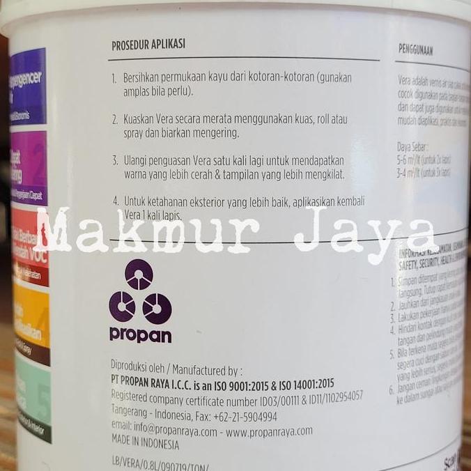 Attrezzo- Propan Vera Va-08 Vernis Air Untuk Kayu