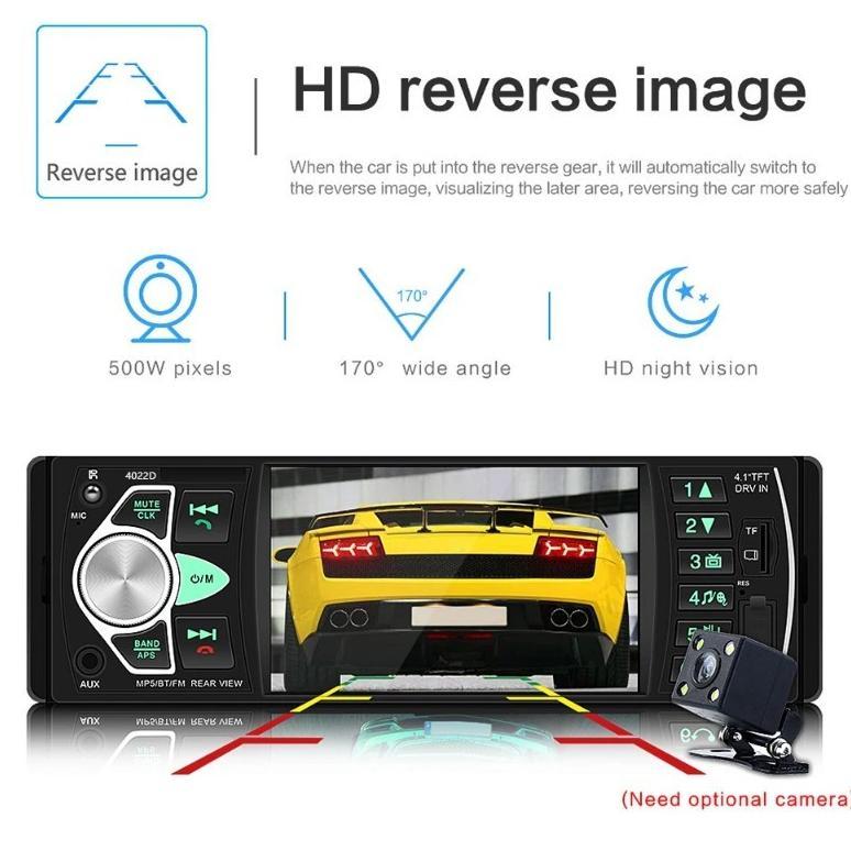 4022D Tape Audio Mobil Lcd 4.1 Inch Bluetooth Mp5 Mp3 Media Player Monitor Tape Audio Mobil Bonus Re