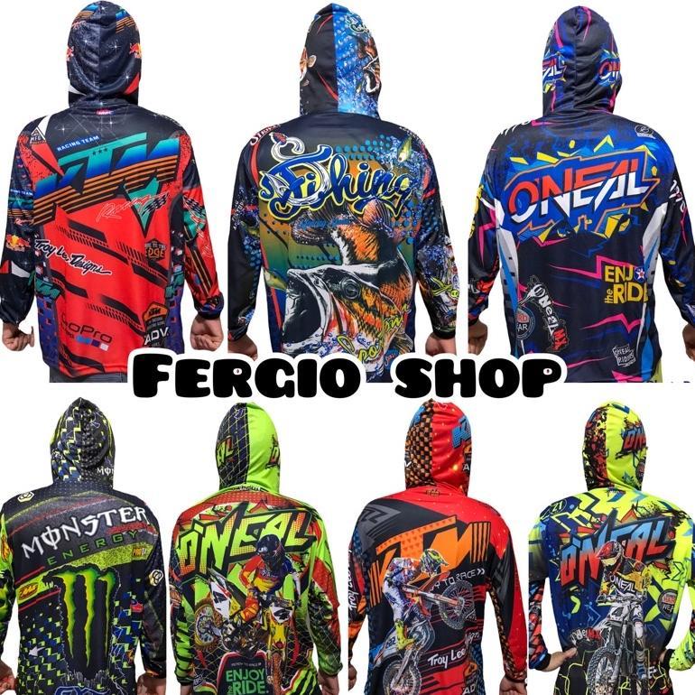 NEW DEALS baju balap dewasa kupluk/ baju balap dewasa topi/ baju motorcross XL topi/ atasan balap de