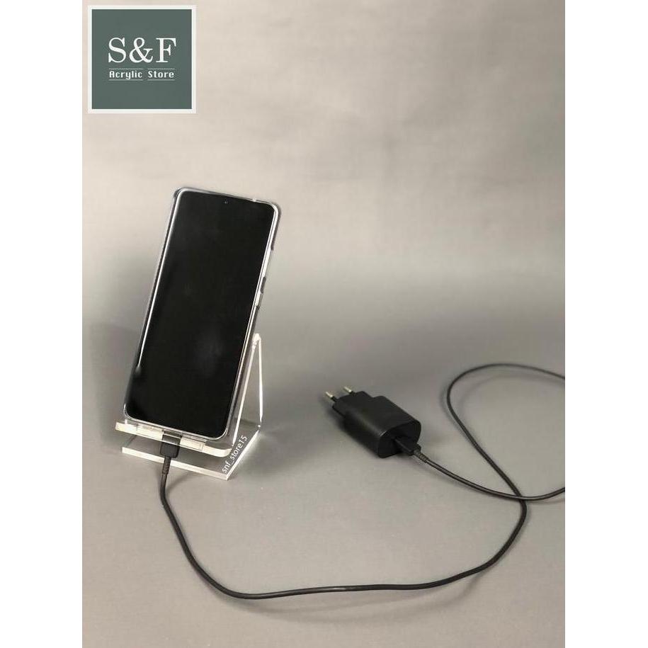 ACRYLIC PHONE HOLDER / HOLDER HP / STAND HP / TATAKAN HP DI MEJA