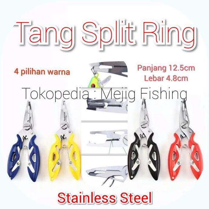 Tsurizao- Tang Split Ring Pancing Ikan Micro Ul Jigging Gunting Pe Stainless Steel