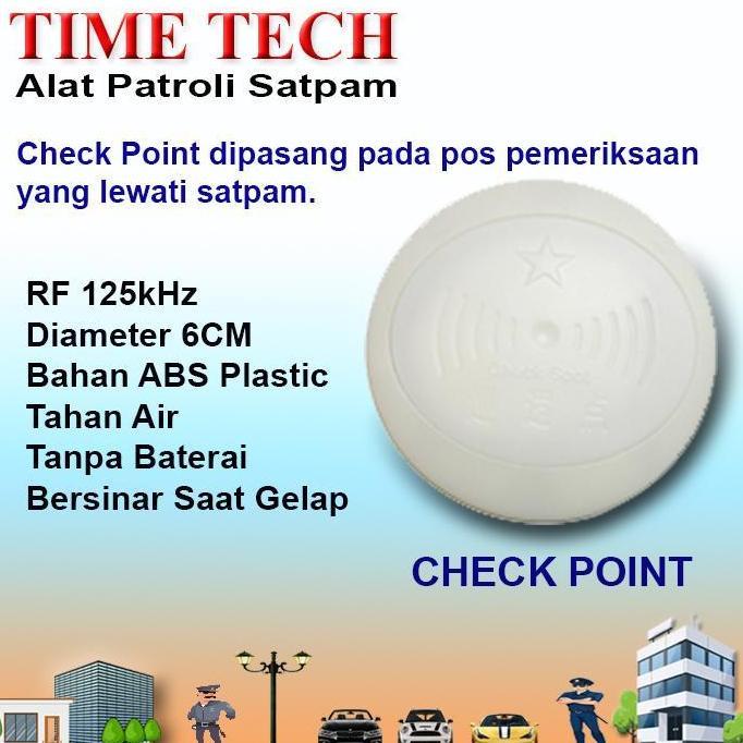 Sikkerhet- Time Tech 8100T Alat Patroli Satpam, Metal Tahan Air | Official Store