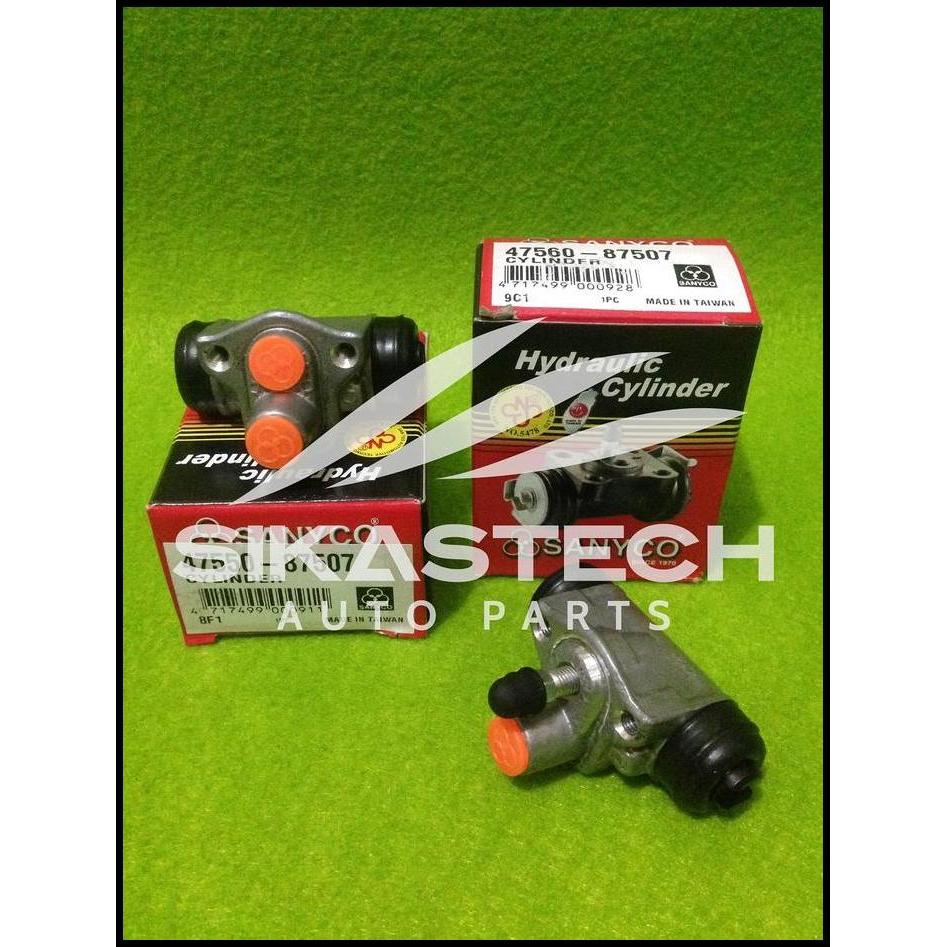 GRATIS ONGKIR SANYCO 47550-87507 & 47560-87507 SET REAR WHEEL BRAKE CYLINDER ASSY / MASTER REM TROMO