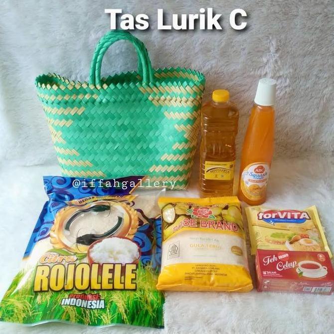 FAJARVEBLO90 - PAKET SEMBAKO TAS LURIK C SEMBAKO MURAH RAMADHAN DAN PARCEL LEBARAN