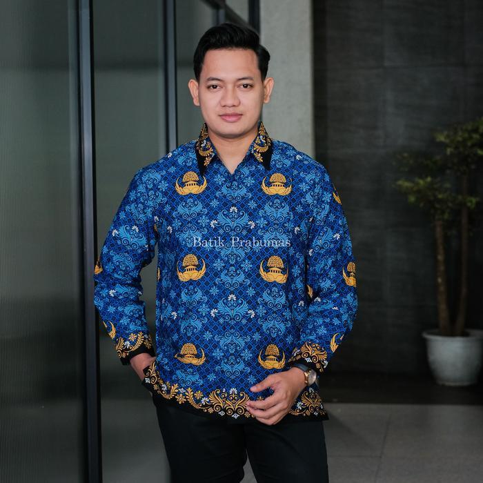 Bisa Cod - Korpri Pria Lapis Furing 2025 Korpri Pns Lengan Panjang