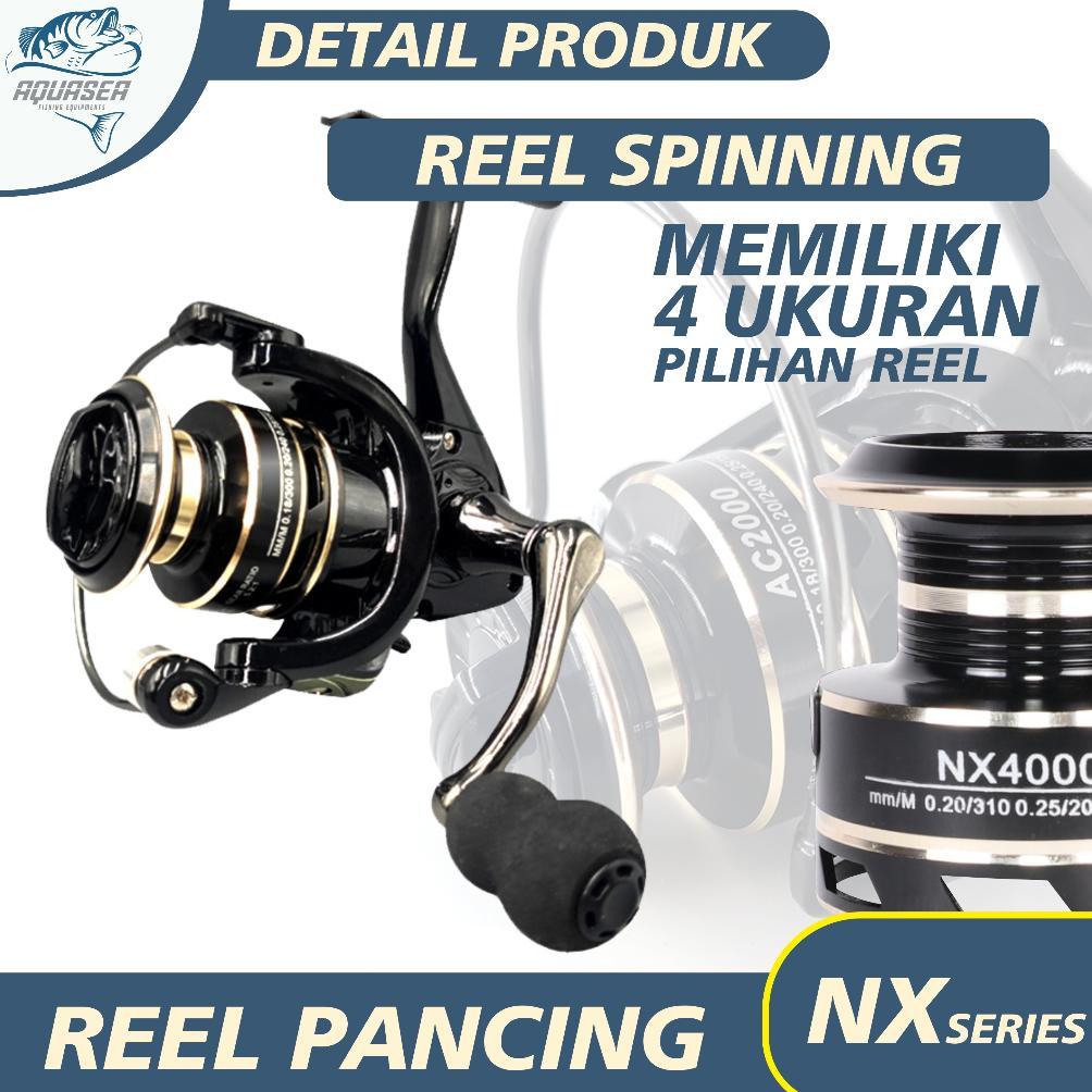 HOT PRODUCT AQUASEA - REEL PANCING SPINNING FULL REEL NX  GULUNGAN PANCING KUAT REEL PANCING LAUTMUR
