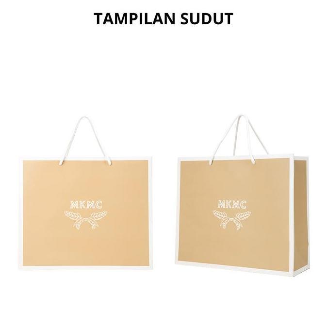 Pacnpac- Mkmc Aksesoris Tas Paperbag Box - Kantong Kertas Belanja Original Polos