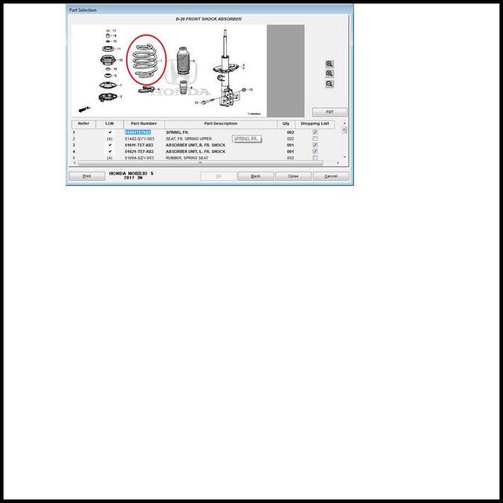 DISKON PER SHOCK DEPAN BREAKER DEPAN MOBILIO ORIGINAL 