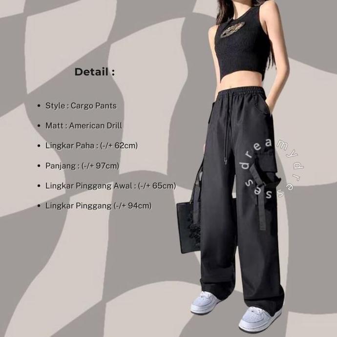 Setgirl- One Set 60 - Outfit Study Tour Ootd Cewe Mamba Setelan Wanita Korea Set Celana Cargo Set Wa