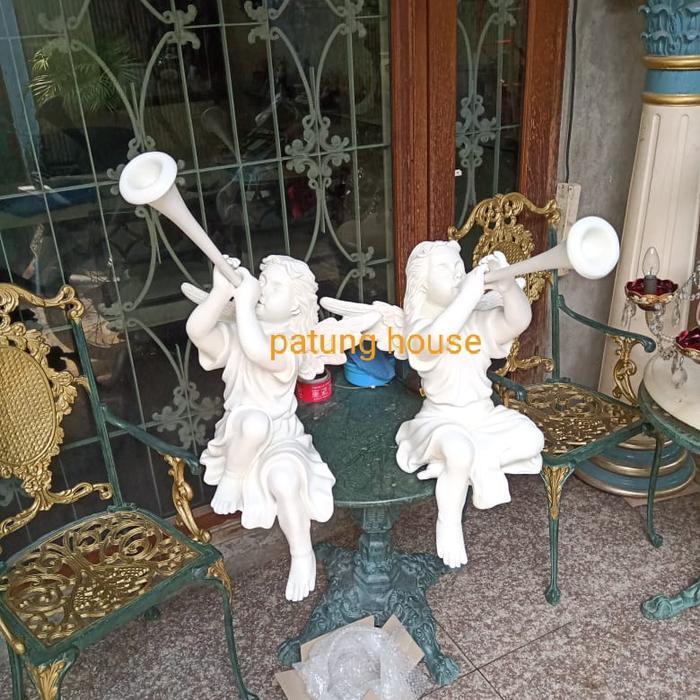 Patung Pajangan Angel Malaikat Terompet