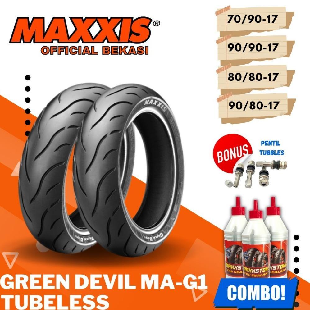 MAXXIS GREEN DEVIL RING 17 / BAN MAXXIS ( 70/90 - 80/90 - 80/80 - 90/80) BAN TUBELESS BAN LUAR / BAN